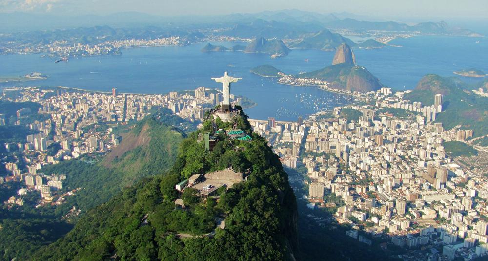Aerial view of Rio de Janeiro, Brazil